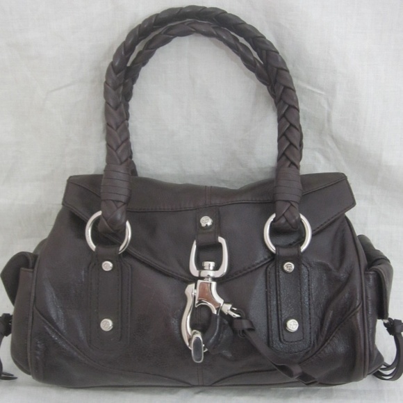 Francesco Biasia Handbags - FRANCESCO BIASIA brown leather shoulder handbag